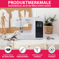 mia500 digitale Nähmaschine inkl. Anschiebetisch