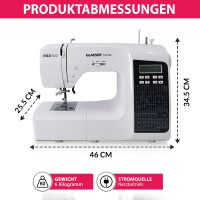 mia500 digitale Nähmaschine inkl. Anschiebetisch