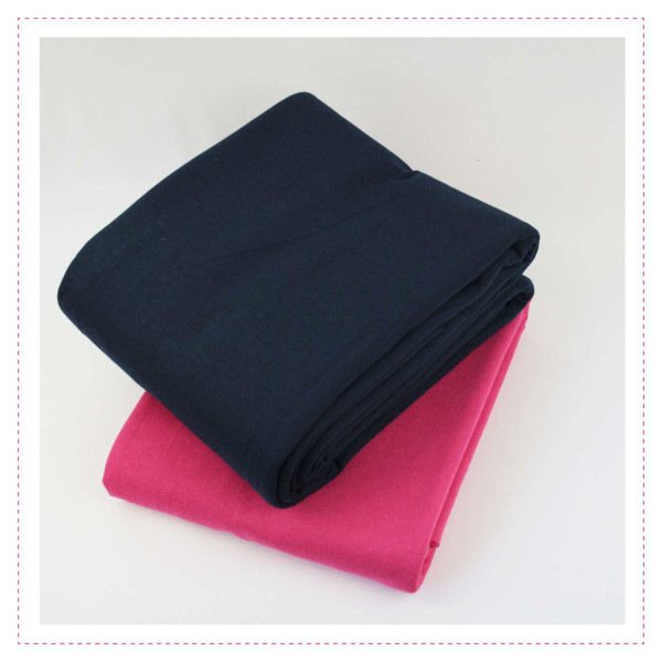 Stoffpaket Sweat - Uni | dunkelblau/pink | ca. 2kg | ca. 6 €/m