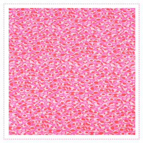Viskose/Jersey - Pink mit ovalen Punkten in Rottönen