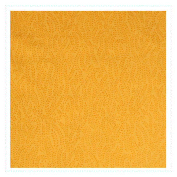 Baumwollpopeline - Gelb - Filigrane Ranken in Orange - Patchworkstoff 100% Baumwolle - USA Stoffe