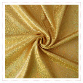 Folienjersey - Hologramm Microdots in Gold