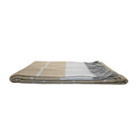 Uxcell Baumwoll-Strickdecke 127x152 Cm – Weich, Zopfmuster, Für Sofa & Couch, Als Wohndeko In Beige