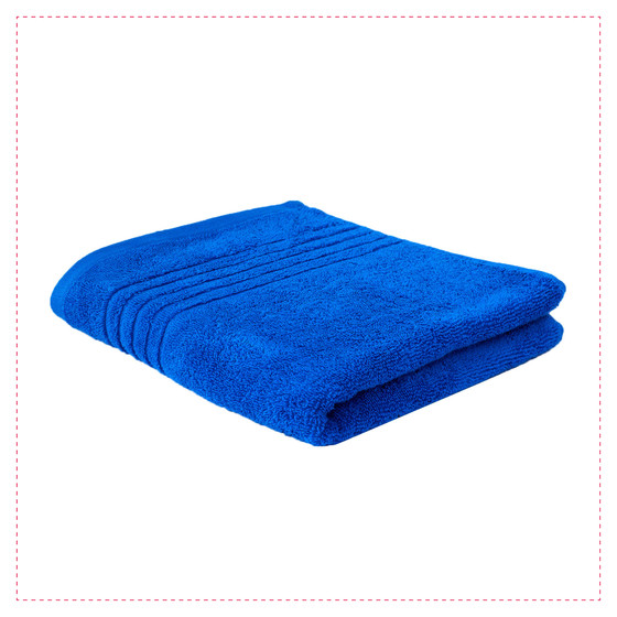 GLAESERhomestyle Handtuch |100% Baumwoll Handtücher 6er Set | Hochsaugfähige Frottierhandtücher | Angenehm weich und Flauschiges Handtuchset | 50 x 100 cm (blau)