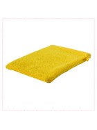 GLAESERhomestyle Waschhandschuh |100% Baumwoll Waschlappen 12er Set | Hochsaugfähige Frottierwaschlappen | Angenehm weich und Flauschiges Waschlappen | 15 x 22 cm (gelb)