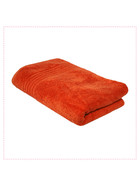 GLAESERhomestyle Badehandtuch |100% Baumwoll Badetücher 3er Set | Hochsaugfähige Frottierhandtücher | Angenehm weich und Flauschiges Handtuchset | 100 x 150 cm (rot orange)