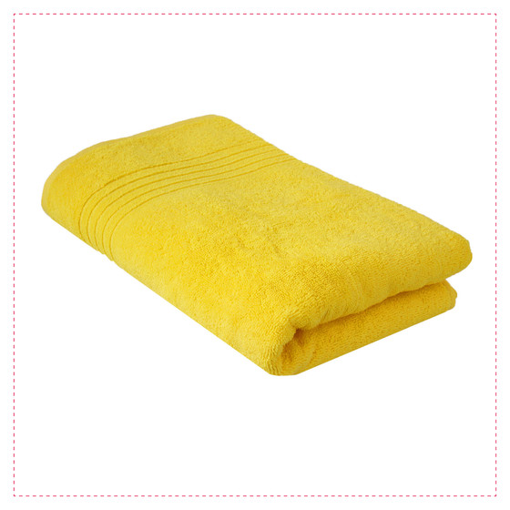 GLAESERhomestyle Badehandtuch |100% Baumwoll Badetücher 3er Set | Hochsaugfähige Frottierhandtücher | Angenehm weich und Flauschiges Handtuchset | 100 x 150 cm (gelb)