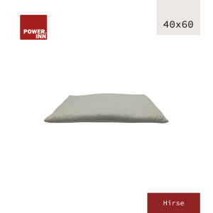 POWER INN® Hirsekissen 40 x 60 cm | Füllung aus 100% Hirseschalen