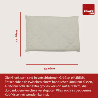 POWER INN® Hirsekissen 40 x 60 cm | Füllung aus 100% Hirseschalen
