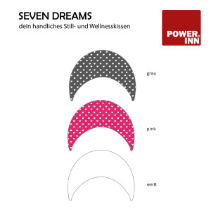 POWER INN® SEVEN DREAMS Stillkissen | ca. 74 x 45cm | Weiß