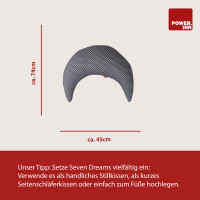 POWER INN® SEVEN DREAMS Stillkissen | ca. 74 x 45cm | Weiß