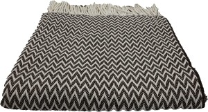 Baumwolldecke | Plaid/ Wohndecke | Dunkelbraun