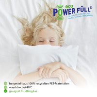 Power Füll® eco weiß | 5kg 5x 1KG Nachhaltige Füllwatte | Spielzeugnorm Zertifiziert | Waschbar bis 40°C | Bastelwatte | Kissenfüllung | Stopfmaterial