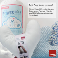 POWER INN® Brustkissen Hope | Grau mit floralem Muster | Stützkissen