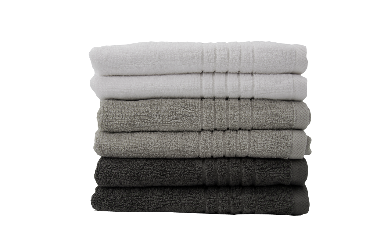 GLAESER homeStyle Frottier-Set für die ganze Familie weiß/silber/anth, 23,94 €