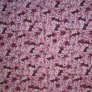Baumwoll Jersey - rosa/burgunder - Blütenrausch -...