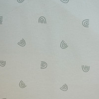 Baumwoll Jersey - minttöne - Mini Regenbogen - Mischgewebe 95% Baumwolle 5% Elasthan