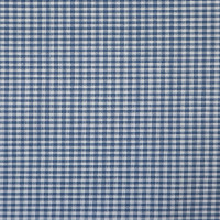 Baumwollstoff - Vichy Karostoffe - feines Karomuster in weiß/blau