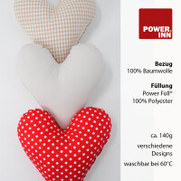 POWER INN® Herzkissen klein | Pink | Dekokissen Herz