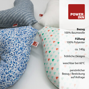 POWER INN® Brustkissen Hope | Beige kariert | Stützkissen