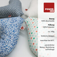 POWER INN® Brustkissen Hope | Beige kariert | Stützkissen