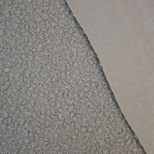 Boucle - Mantelstoff - beige - 100% Polyester -...
