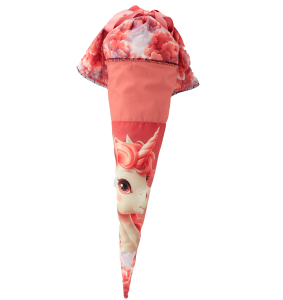 Schultüten Stoffpaneel - Einhorn / Rosa