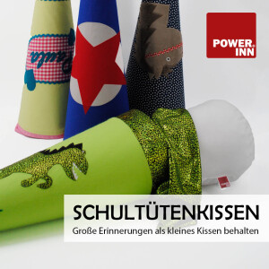 POWER INN Schultütenkissen ca. 85cm | Zuckertüten Innenkissen