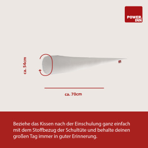 POWER INN Schultütenkissen ca. 85cm | Zuckertüten Innenkissen