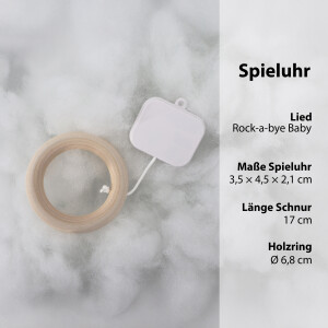 Power F&uuml;ll&reg; F&uuml;llwatte | 1000 g F&uuml;llwatte + Spieluhr "Rock a bye Baby"
