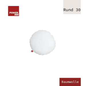 POWER INN® Innenkissen Baumwolle | Rund 30 cm