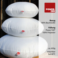 POWER INN® Innenkissen Baumwolle | Rund 70 cm