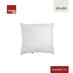POWER INN® Innenkissen Baumwolle | Quadratisch | 80 x 80 cm