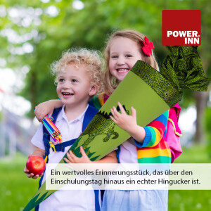 POWER INN Schultütenkissen ca. 85cm + Papprohling 85 cm
