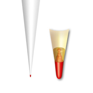 POWER INN® Schultütenkissen Baumwolle ca.70 cm+Roth Papprohling 70 cm