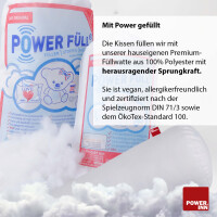 POWER INN® Schultütenkissen Baumwolle ca.70 cm+Roth Papprohling 70 cm