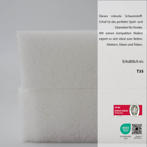Schaumi das Schaf | Schaumstoff Schaf | ca. 60 × 30 × 36 cm
