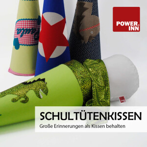 POWER INN® Schultütenkissen Polypropylen ca. 70 cm + Papprohling 70 cm