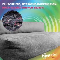 Power Füll® Bunt Füllwatte | 1000 g Stopfmaterial | Bastelwatte